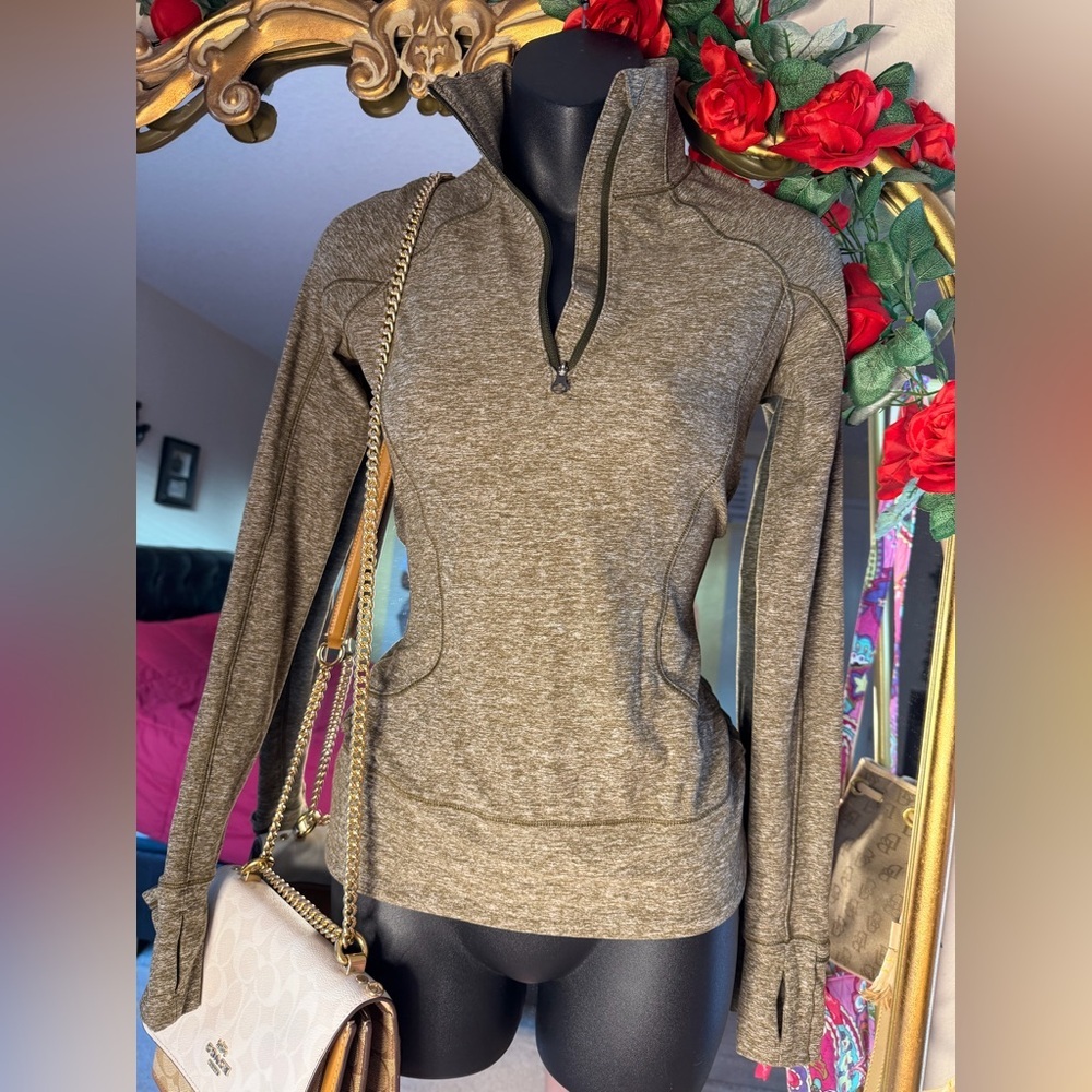 💚 Lululemon Rush Hour ½ Zip Running Jacket – Size 2 (Fits XS–M) 🧘‍♀️